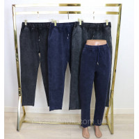 Джинси жіночі демісезонні з  кишенями  та зав'язками на поясі , р.4-8XL Kenalin