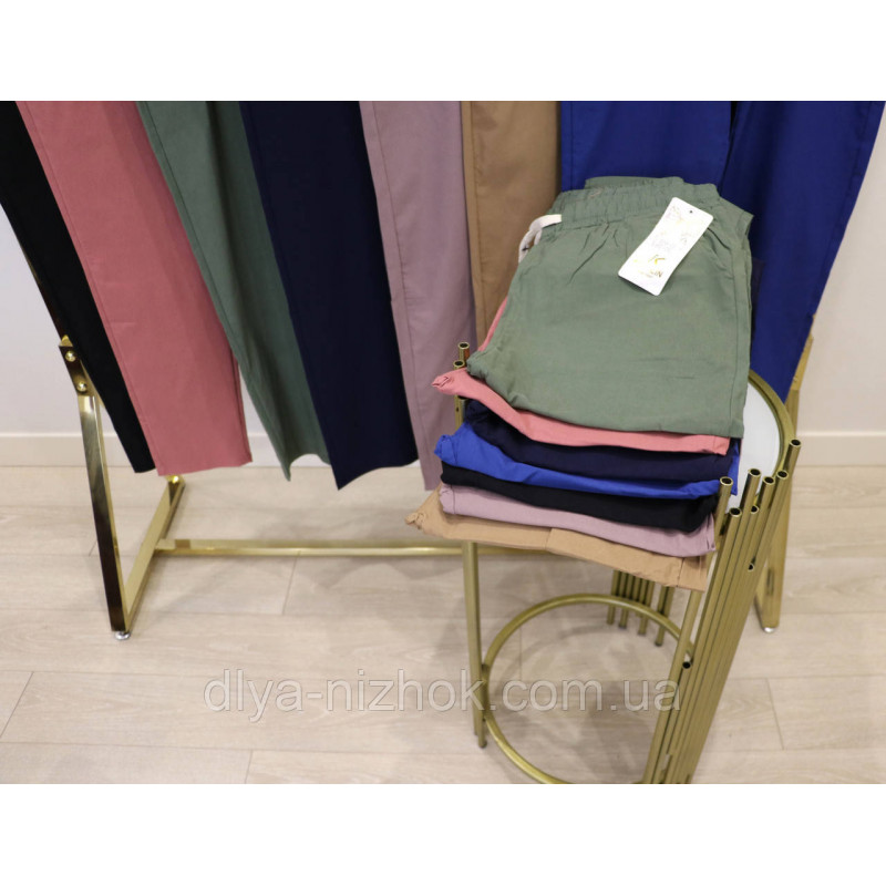 Купити Жіночі кольорові  штани , на шнурівці    р.3ХL-7XL   Kenalin оптом