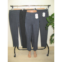 Жіночі  брюки  з  карманами 2-8 XL   сірий ( меланж) Класика JuJube