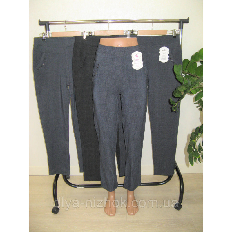 Купити Жіночі  брюки  з  карманами 2-8 XL   сірий ( меланж) Класика JuJube оптом