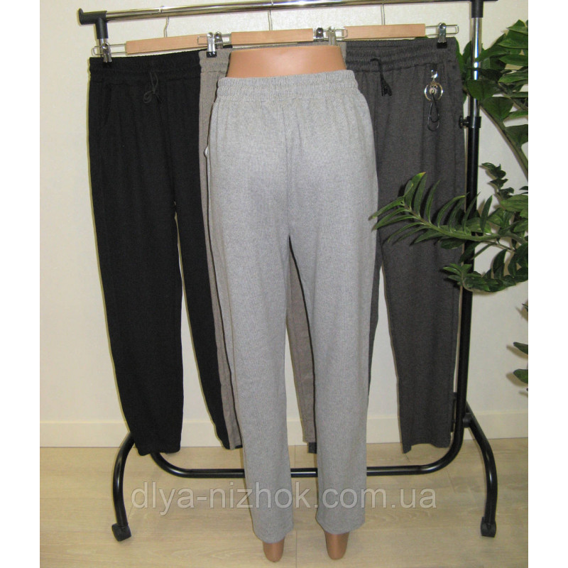 Купити Штани  жіночі , в рубчик ,  з  карманами р. 3-6 XL Kayadan оптом