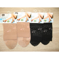 Шкарпетки жіночі капронові різні кольори з візерунком BFL