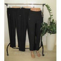 Лосини жіночі, батальні, в формі штанів, з кишенями чорні термо Верблюжка Вовна JuJube