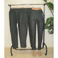 Штани  жіночі   на флісі    в дрібну  клітинку  р. 2XL-6XL  Kenalin