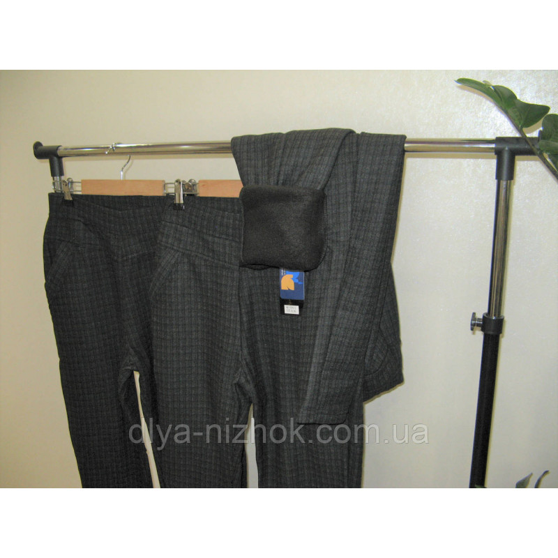 Купити Штани  жіночі   на флісі    в дрібну  клітинку  р. 2XL-6XL  Kenalin оптом