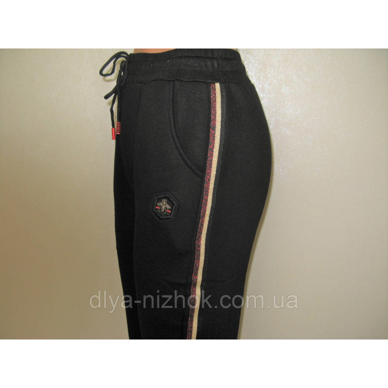 Купити Теплі жіночі штани на хутрі XL — 5XL з кишенями та лампасом Ойман оптом