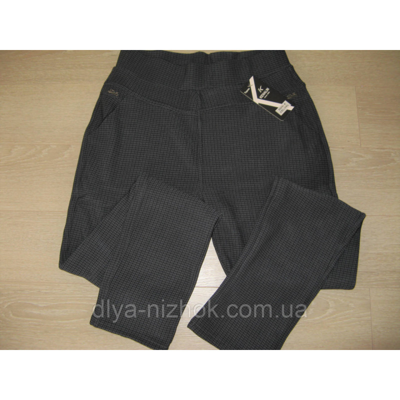 Купити Жіночі штани на хутрі в дрібну карту р. 2XL-6XL Kenalin оптом