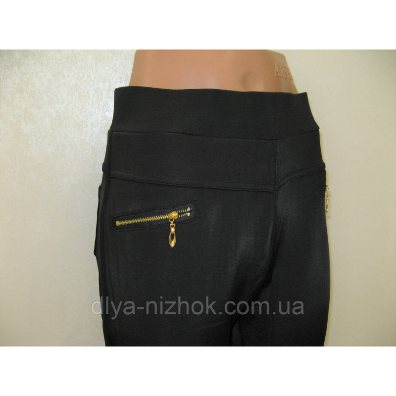 Купити Жіночі штани на хутрі чорні р. 2XL-6XL Kenalin оптом