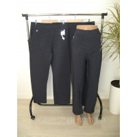 Штани жіночі ,  темна клітинка  , на флісі батал  р. 5-9 XL   Kenalin