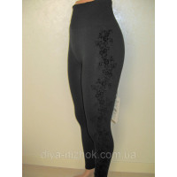 Лосини жіночі на тонкому хутрі з красивим велюровим лампасом Kenalin