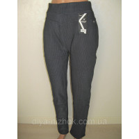 Жіночі штани на хутрі в дрібну карту р. 2XL-6XL Kenalin