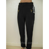 Жіночі штани на хутрі чорні р. 2XL-6XL Kenalin