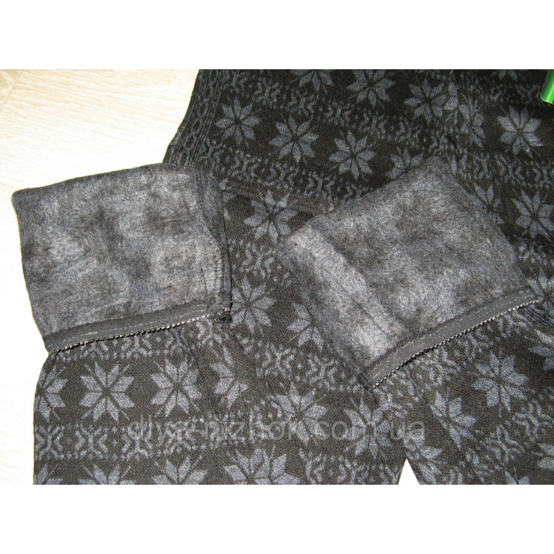Купити ГАМАШІ жіночі сині 3-6XL (ВЯЗКА + Фліс), SO&LI оптом