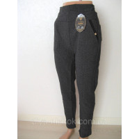 Лосини жіночі, батальні, в формі штанів, з кишенями та візерунком (р.L-XXL — 6XL-8XL) Верблюжа Вовна JuJube
