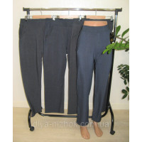 Брюки жіночі  з карманами   на Хутрі ,батал сірий   