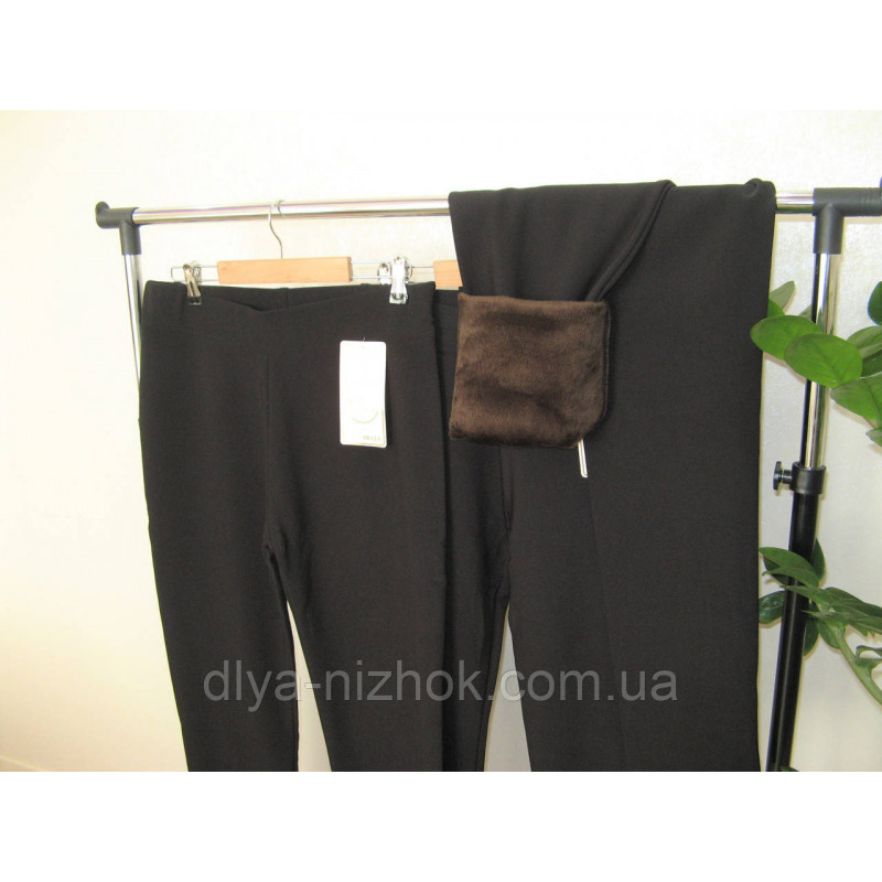 Купити Лосіни  жіночі  утеплені коротким хутром класична модель р. 6XL-8XL Наталі оптом