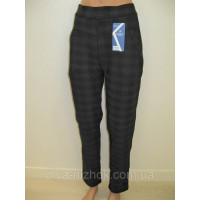 Жіночі штани на флісі картатий р. 2XL-6XL Kenalin