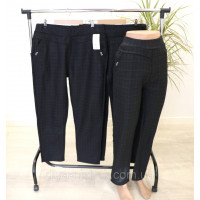 Штани жіночі ,  в дрібну  клітинку  , на флісі Супербатал  р. 5-9 XL   Kenalin