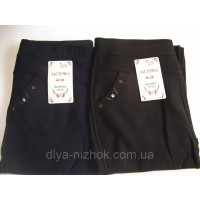 Жіночі теплі лосини на хутрі чорні та сині батал Ластівка