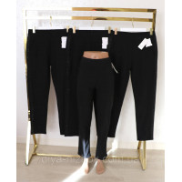 Штани жіночі на флісі  L - 6XL,  з лампасом зі страз   Dasire Польща