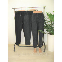 Жіночі  джинси   на резинці та шнурівці  утепленні тонким флісoм Класика  р.2-6XL  KENALIN