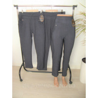 Жіночі брюки батал ,з карманами сірі   Верблюжа Шерсть JuJube