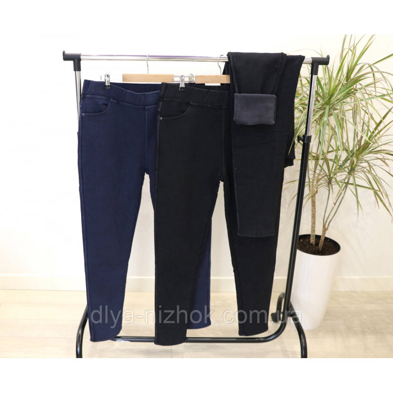 Купити Джегінси  жіночі на  хутрі  , з  кишенями  , р.6XL-8XL Ластівка оптом