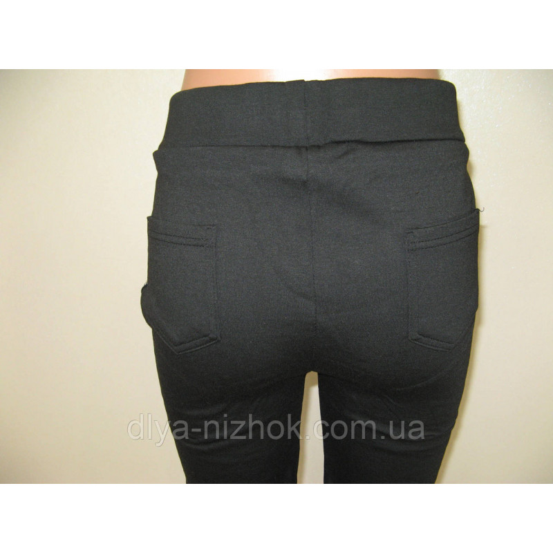 Купити Теплі жіночі трикотажні лосини на хутрі чорні 6-8XL Світло оптом