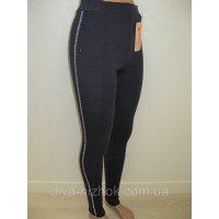 Лосини жіночі на хутрі з лампасом М — XL Ластівка