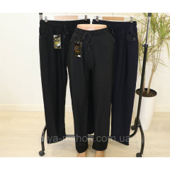 Штани жіночі ,  на шнурівці , утерленні на хутрі   р. 10-12XL   Золото