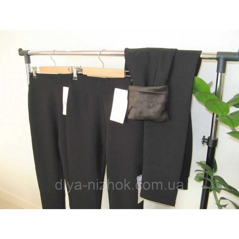 Купити Лосіни  жіночі  утеплені коротким хутром класична модель р. 3XL-5XL Наталі оптом