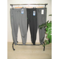 Чоловічі демісезонні спортивні штани Батал з кишенями та манжетами р. 5-8 XL  Kenalin