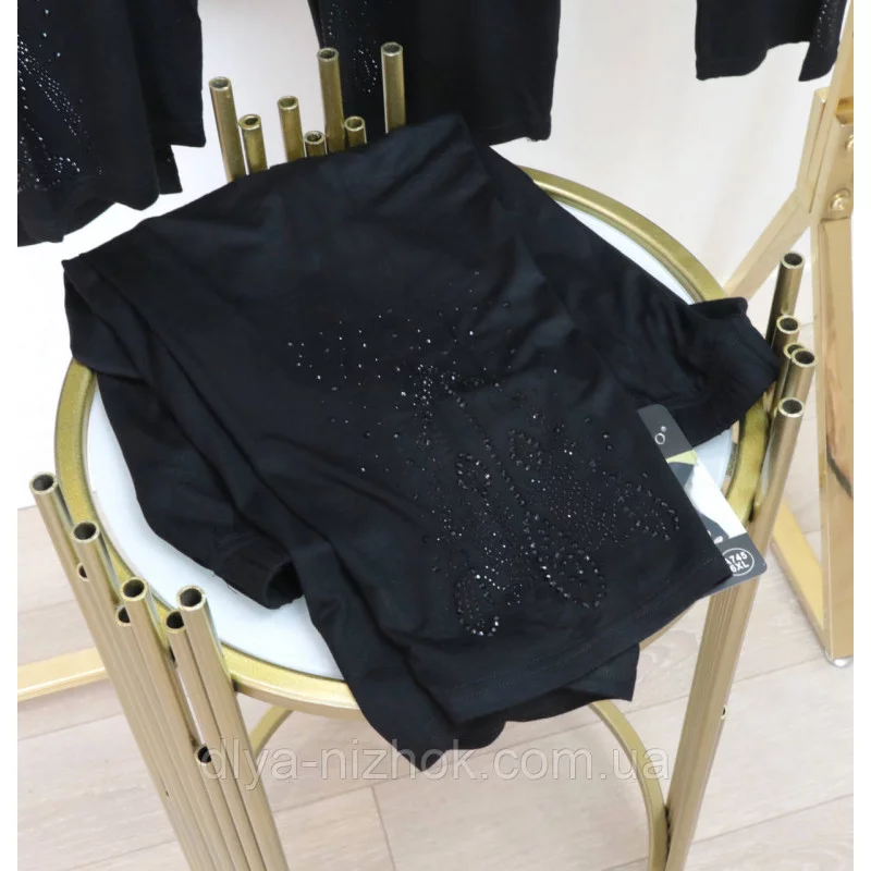 Купити Бриджі жіночі трикотажні по боках , р. 6XL - 8XL  Золото оптом
