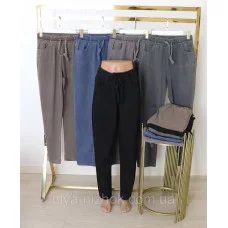 Трендові   жіночі   джинси   р.7-10XL  талія на резинці та шнурівці Ластівка