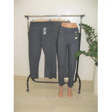 Жіночі штани в дрібну карту з кишенями Батал 2XL/3XL-5XL/6XL Kenalin