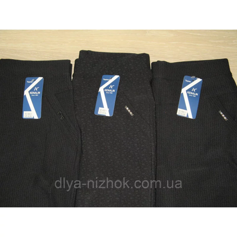 Купити Жіночі штани на хутрі з візерунком р. 2XL-6XL Kenalin оптом