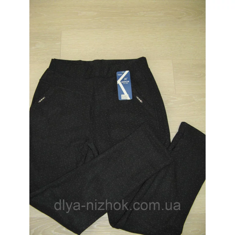 Купити Жіночі штани на хутрі з візерунком р. 2XL-6XL Kenalin оптом