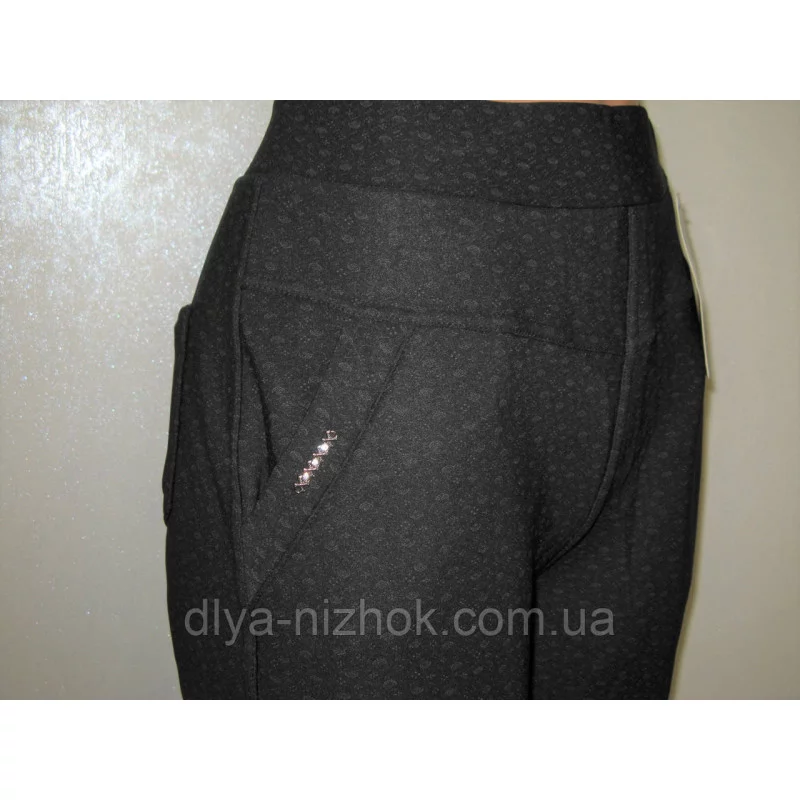 Купити Жіночі штани на хутрі з візерунком р. 2XL-6XL Kenalin оптом